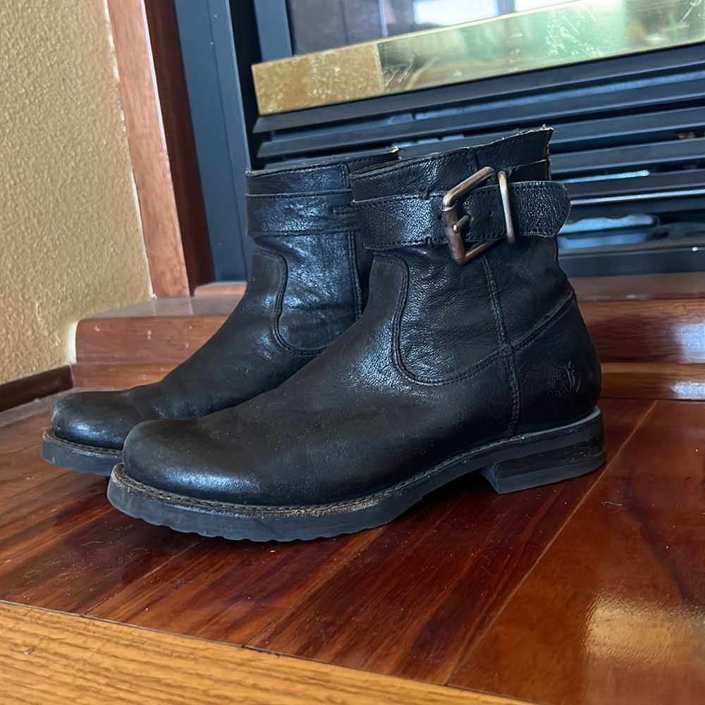 Frye Veronica Buckle Ankle Boots